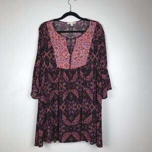 Miami :: Boho dress cold shoulder